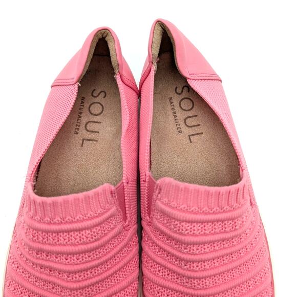 Soul Naturalizer Kemper Knit Slip-On Sneaker Shoes Women's Pink Size US7W EU37 - Picture 9 of 12